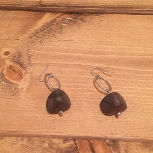 Silpada Sterling Silver wood dangle earrings